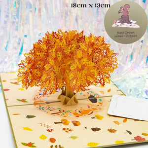GeckoCustom 3D Pop UP Happy Birthday Greeting Invitation Cards Laser Cut Boy Girl Kids Gift Card Thank You Cards Vehicle Miniatures Postcard autumn maple