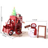 GeckoCustom 3D Pop UP Santa Cards Marry Christmas Greeting Cards Party Invitations Gifts New Year Greeting Card Anniversary Gifts Postcard snowman