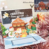 GeckoCustom 3D Pop UP Santa Cards Marry Christmas Greeting Cards Party Invitations Gifts New Year Greeting Card Anniversary Gifts Postcard Merry Christmas 1