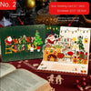GeckoCustom 3D Santa Greeting Cards Folding Merry Christmas Best Wishes Card Xmas Gift for New Year Blessing Thank You Postcard Decoration NO.2