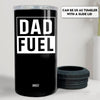 GeckoCustom 4-In-1 Dad Tumbler Gifts for Dad from Daughter Son - 12Oz Dad Fuel Can Cooler Tumblers Travel Mug Cup - Stainless Steel Insulated Cans Coozie Christmas, Birthday, Father'S Day Gift for Daddy