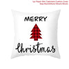 GeckoCustom 45cm Christmas Cushion Cover Navidad Merry Christmas Decorations For Home 2023 Xmas Noel Cristmas Ornaments New Year Gifts 2024 2