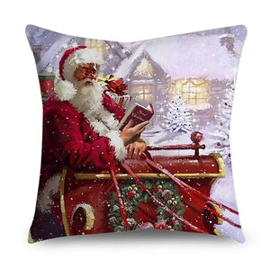 GeckoCustom 45cm Christmas Cushion Cover Navidad Merry Christmas Decorations For Home 2023 Xmas Noel Cristmas Ornaments New Year Gifts 2024 114-253