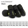 GeckoCustom 4pcs/set Pet Dog Shoes Reflective Waterproof Dog Boots Warm Snow Rain Pets Booties Anti-slip Socks Footwear For Medium Large Dog