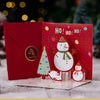 GeckoCustom 5/1PCS 3D Pop UP Christmas Greeting Cards with Envelope Friend Family Blessing Postcard Birthday New Year Christmas Decoration Style1 / 5PCS