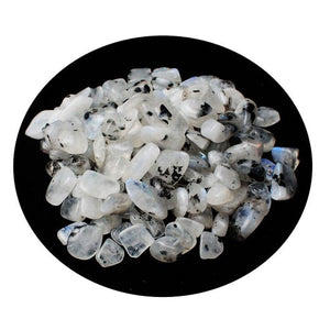 GeckoCustom 50/100g Natural Crystal Amethyst Agate Irregular Mineral Healing Stone Gravel Specimen Suitable For Aquarium Home Decor Crafts White  labradorite / 100g