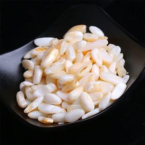 GeckoCustom 50/100g Natural Crystal Amethyst Agate Irregular Mineral Healing Stone Gravel Specimen Suitable For Aquarium Home Decor Crafts White conch / 100g