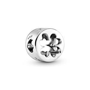 GeckoCustom 925 Sterling Silver Openwork Paw Print Infinity Charm Bead Fit Original Pandora Bracelet Necklace Jewelry Gift For Women