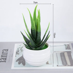 GeckoCustom Artificial Plants Bonsai Small Tree Pot Fake Plant Flowers Potted Ornaments For Home Room Table Decoration Hotel Garden Decor T14