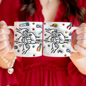 GeckoCustom Best Dad Ever With 3D Inflated Mug Personalized Gift DM01 890885