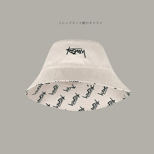 GeckoCustom Big Head Size Fisherman Hat Male Reversible Hawaii Korean Spring Hats for Men Casual Panama Hat Bob Hip hop Bucket Men Caps Beige 2 / S(52-54CM)