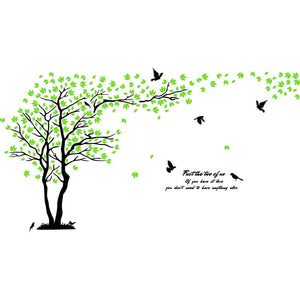 GeckoCustom Big size Lovers Tree Acrylic Wall Stickers for Living room Wall 3D art Decoration Accessories Home decor