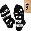 GeckoCustom Birthday Gifts for Dad Fathers Day Dad Gifts from Daughter Son Wife, Mens Gifts Funny Socks Christmas Gifts for Men Black / 6-12