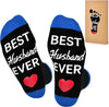 GeckoCustom Birthday Gifts for Dad Fathers Day Dad Gifts from Daughter Son Wife, Mens Gifts Funny Socks Christmas Gifts for Men Black2 / 6-12