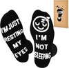 GeckoCustom Birthday Gifts for Dad Fathers Day Dad Gifts from Daughter Son Wife, Mens Gifts Funny Socks Christmas Gifts for Men Black-Face / 6-12
