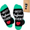 GeckoCustom Birthday Gifts for Dad Fathers Day Dad Gifts from Daughter Son Wife, Mens Gifts Funny Socks Christmas Gifts for Men Black-Green / 6-12