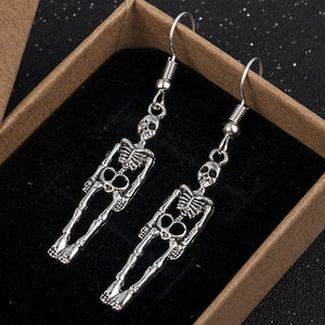GeckoCustom BTWGL Halloween Vintage Skeleton Skull Dangle Earrings for Women Jewelry Party Gifts Aretes De Mujer Modernos 2023