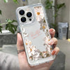 GeckoCustom Butterfly Flower Cover Soft Clear Phone Case For iPhone TD14 / For iPhone X XS