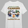 GeckoCustom Camping Partners For Life Husband Wife Shirt Personalized Gift TA29 890199 Premium Tee (Favorite) / P Light Blue / S