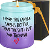 GeckoCustom Candle, I'M Sorry, I Love You Gifts for Her Him, Gifts for Wife, Mom Gifts, Grandma Girlfriend Wife Birthday Gift Idea - Mothers Day Funny Gifts for Women Men Dad Husband Boyfriend Green Purple - Lavender