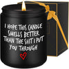 GeckoCustom Candle, I'M Sorry, I Love You Gifts for Her Him, Gifts for Wife, Mom Gifts, Grandma Girlfriend Wife Birthday Gift Idea - Mothers Day Funny Gifts for Women Men Dad Husband Boyfriend Black - Cedar