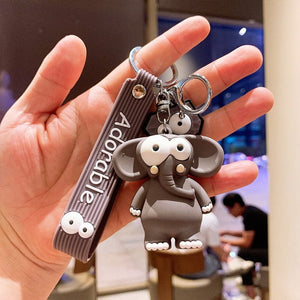GeckoCustom Cartoon Lightning Bear Keychain Cute Astronaut Bear Doll Keyring Bag Pendant Couple Car Keyholder Creative Bag Charm Accessories Coffee-Style 15