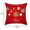 GeckoCustom Christmas Cushion Cover 45*45 Pillowcase Sofa Cushion Pillow Cases Cotton Pillow Covers Home Decoration 2023 Xmas Decor for Home