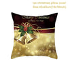 GeckoCustom Christmas Cushion Cover Merry Christmas Decorations for Home 2023 Christmas Ornament Navidad Noel Xmas Gifts Happy New Year 2024 style 2 / 45 x 45