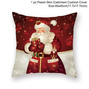 GeckoCustom Christmas Cushion Cover Merry Christmas Decorations for Home 2023 Christmas Ornament Navidad Noel Xmas Gifts Happy New Year 2024 style 31-57 / 45 x 45