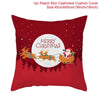 GeckoCustom Christmas Cushion Cover Merry Christmas Decorations for Home 2023 Christmas Ornament Navidad Noel Xmas Gifts Happy New Year 2024 style 13 / 45 x 45