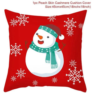 GeckoCustom Christmas Cushion Cover Merry Christmas Decorations for Home 2023 Christmas Ornament Navidad Noel Xmas Gifts Happy New Year 2024 style 18 / 45 x 45
