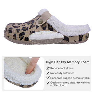 GeckoCustom Comwarm Indoor Women Warm Slippers Garden Shoes Soft Waterproof EVA Plush Slippers Female Clogs Couples Home Bedroom Fuzzy Shoes