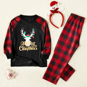 GeckoCustom Cozy Family Matching Crew Neck Long Sleeve Sets Christmas Gift HA75 Red-Kids / S