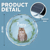 GeckoCustom Custom Cat Christmas Photo For Cat Lovers Glass Circle Ornament HO82 893056