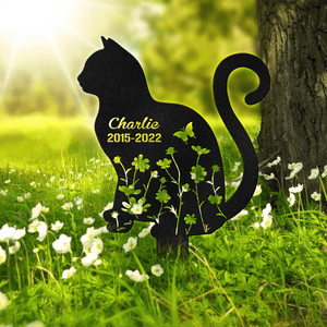 GeckoCustom Custom Cat Name Memorial Garden Stake TH10 891541