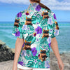 GeckoCustom Custom Cat Photo Tropical Style Woman Hawaii Shirt N304 889569