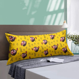 GeckoCustom Custom Couple Photo Rectangle Pillow Case TA29 890451