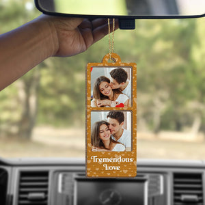 GeckoCustom Custom Couple Photo Strip Wood Ornament For Couple LM32 893035 4"x4"