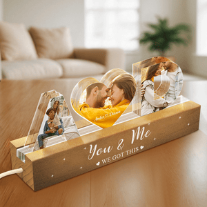 GeckoCustom Custom Couple Photo You And Me We Got This Couple LED Night Light HA75 891876