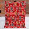GeckoCustom Custom Dog Cat Photo Christmas Pattern Pet Blanket TA29 888789