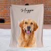 GeckoCustom Custom Dog Cat Photo Oil Painting Blanket TA29 889901