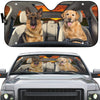 GeckoCustom Custom Dog Photo For Dog Lovers Car Sunshade NA29 889588