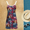 GeckoCustom Custom Dog Photo Hawaii Women's Sleeveless Cami Dress N304 9011