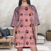 GeckoCustom Custom Dog Photo Raglan Nightgown K228 889064