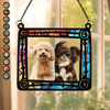 GeckoCustom Custom Dog Photo Sitting In Frame Window Hanging Suncatcher Ornament HO82 891200
