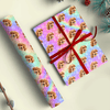 GeckoCustom Custom Dog Photo With Bone On Wrapping Paper TH10 892177