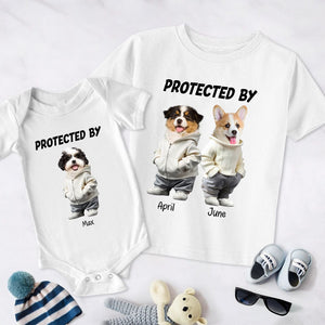 GeckoCustom Custom Face Cute Dog Unconditional Love In A Furry Baby Onesie Baby Shirt LM32 893073