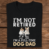 GeckoCustom Custom Face Photo A Full-time Dog Dad Dog Mom Dark Sweatshirt For Dog Lovers HO82 893476 Premium Tee / P Black / S