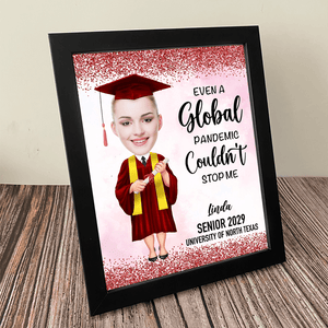 GeckoCustom Custom Face Photo Graduation Gift Personalized Graduation Senior Picture Frame 890331 8"x10"
