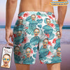 GeckoCustom Custom Face Photo Hawaiian Men's Beach Short K228 889208
